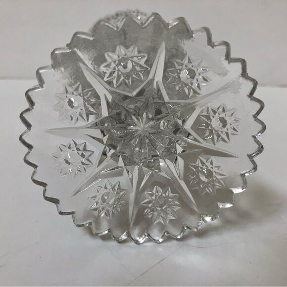 A BEAUTIFUL DESING VASE FLOWER 6.5" CLEAR GLASS, ELEGANT VASE FOR OFFICE OR HOME - Picture 9 of 11